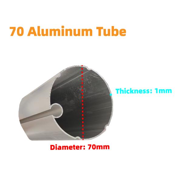 Buy 70 Aluminum Alloy Retractable Awning Tube Anodized Extruded Tubing Rustproof at wholesale prices