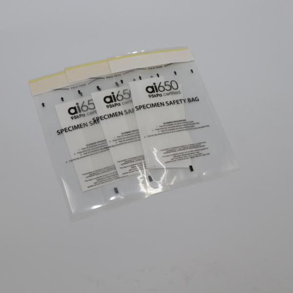 Buy Disposable Clear Specimen Package Bag With Self Adhesive Seal at wholesale prices