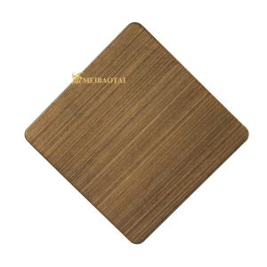 China 8c PVC Hairline Stainless Steel Sheet Wall Protection LISCO Material on sale