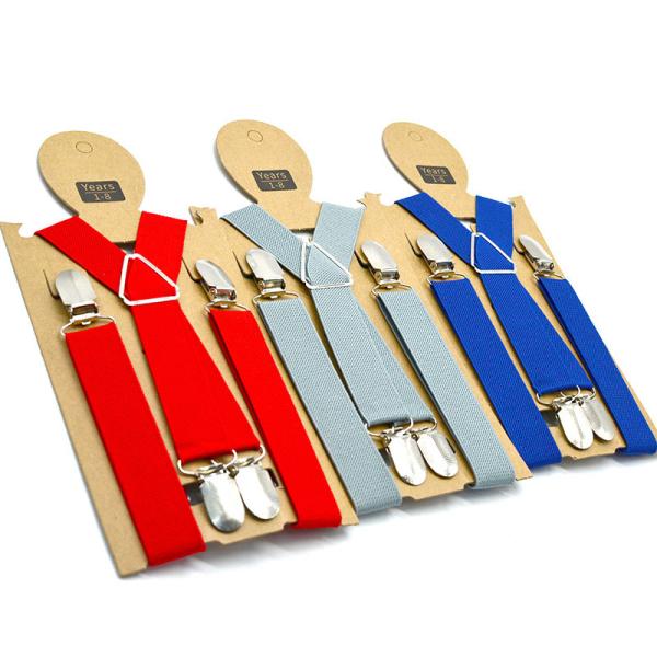 Children Red Bow Tie And Belt And Suspenders Kids Braces Bowtie Sets