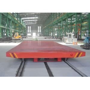 10 Tons Electric Rail Powered Transfer Cart Flat Steel Deck