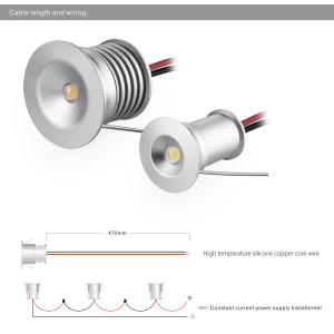 DC12V 3V IP65 Waterproof 1W Mini LED Spotlight Epistar CREE COB Indoor Led