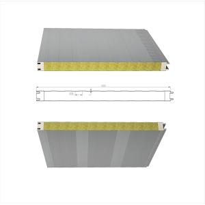 Waterproof Rockwool Insulated Sandwich Panel Composite 0.4mm 0.8mm