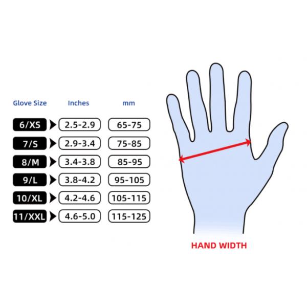 Anti-Bacterial Nitrile Disposable Protective Gloves Blue Powder Free 100 Pcs Box