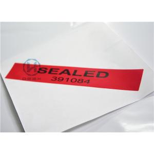 Retail Tamper Evident Security Labels With Anti - Counterfeit Sticker