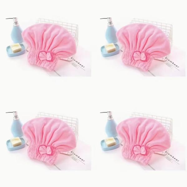 Buy Ultra Soft Absorbent Bow Hair Towel with Chic Bow Detail for Gentle Hair Drying at wholesale prices