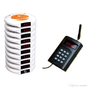 S910+C910 new wireless queue pager system for cafeteria