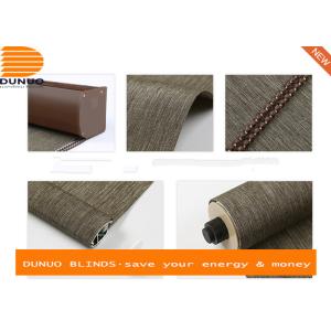 Linen feel room darking blackout roller curtains