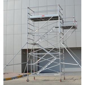 Quality Protable Folding Mobile Painting Plastering Scaffold Tower Aluminum Platform for sale