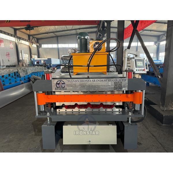 5 rib and 7 rib double deck 750 roof sheet roll forming machine for Malaysia