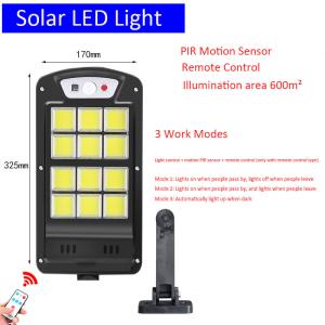 High Bright 500LM 3000mAH Led Solar Powered Street Lamp IP65