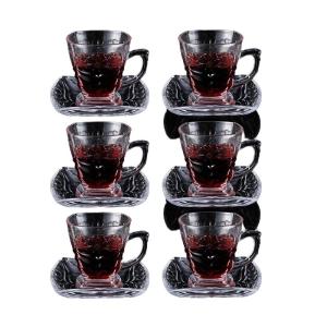 Simple Design Ceramic Porcelain Coffee Cup and Saucer Set for Home Decoration