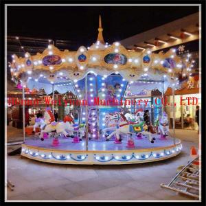 China Top China fun equipment Amusement park rides 18 seats rotary luxury carousel horses for sale on sale
