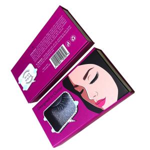 Folding Magnetic Luxury Cardboard Box With Logo False Eyelashes Packaging