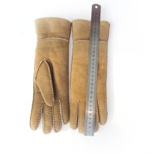 Fashion Ladies Sheepskin Gloves , Ladies Real Leather Gloves Plain Style
