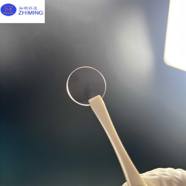 Titanium Sapphire Crystal Optical Windows High Hardness Customized Size Excellent Transparency For Optical Purpose