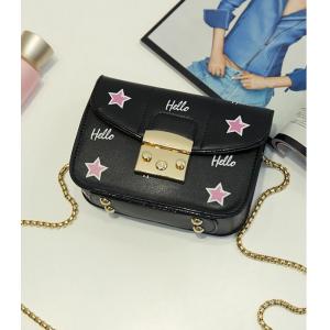 Packet 2016 new wave of female Korean chain bag shoulder bag diagonal package