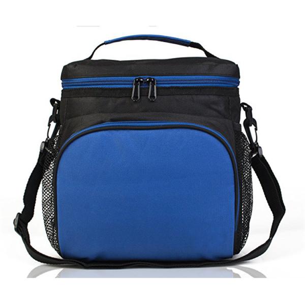 Recycled 6 Can Cooler Multicompartment Quickly Opened Closed High Density Cloth