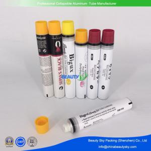 Quality PH&gt;7 Plastic inside Aluminum tube Dia. 25mm for Hair Color cream with big screw cap for sale