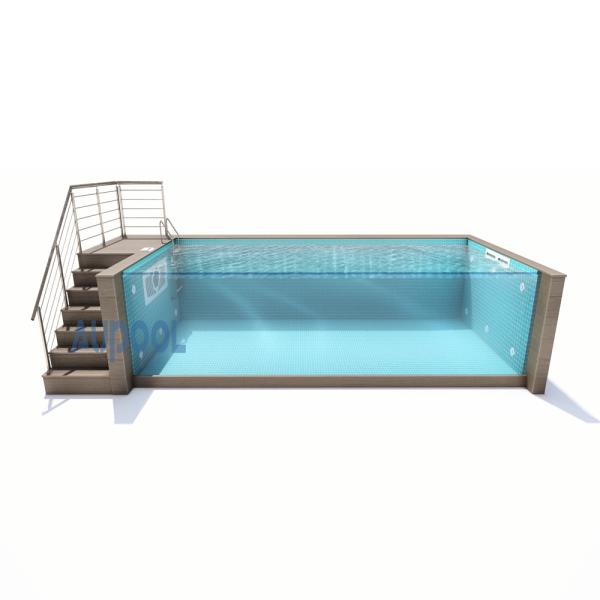 Buy Jade inlaid marble Acrylic Swimming Pool transparent finished swimming pool at wholesale prices