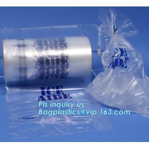 COMPOSTABLE customized ice bag with drawstring, Food Industrial Use Plastic
