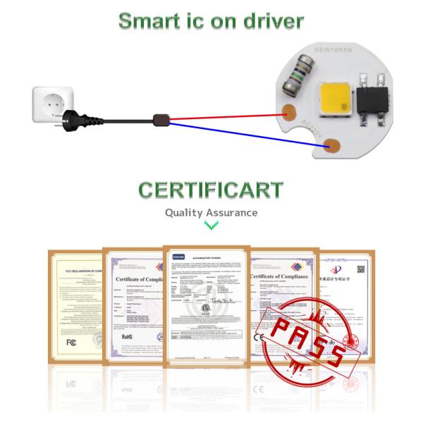 CCT 3000k RGB LED Module COB Chip 19mm For Jewelry Wine Cabinet