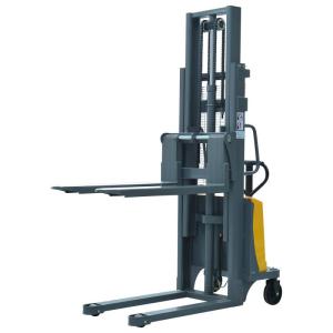 Quality Adjustable Straddle Leg Wide Leg Semi-Electric Stacker Electric Semi-Automatic Lifting Battery Stacker with Cheap Price for sale