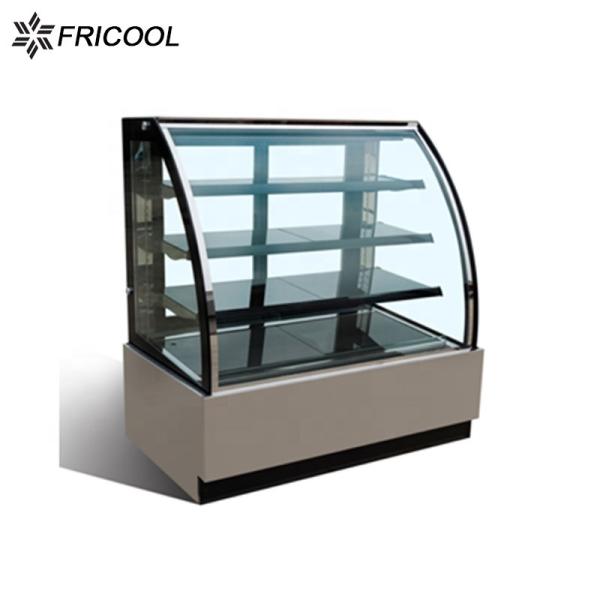 Buy Stainless Steel 304 Refrigerated Deli Case Bakery Display 400L at wholesale prices