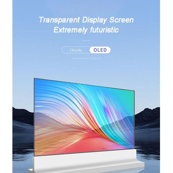 Interactive Touchscreen Transparent OLED Display For Retail And Business