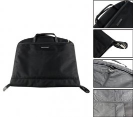 Foldable Business Garment Suit Cover Black Polyester Garment Bag Personalized
