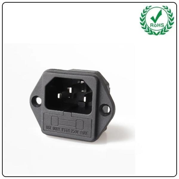 High Quality 4 Pin AC Inlet Power Plug Socket Male Female Socket Connector With