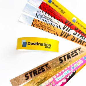 Custom Personalized Holographic Wristbands Disposable for Event Entry and