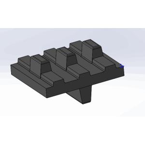 Width 32mm Small Rubber Wheelchair Track Jointless 66 Links