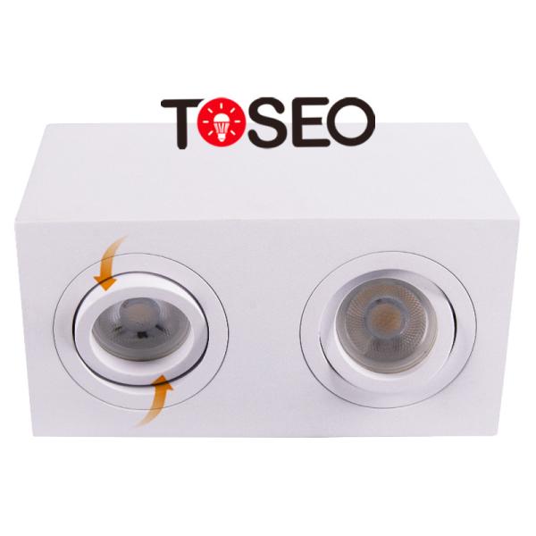 HOTEL SURFACE MOUNTED DOWNLIGHT SQUARE PURE ALUMINIUM CEILING LIGHTS