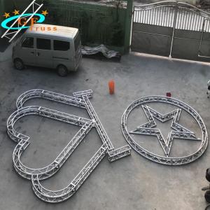 Love Shape Arch Truss Aluminum Truss System For Wedding Stand Drop Back