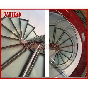 Spiral StaircaseVH38S Glass Railing Tread Glass Aluminum Stair Curved Glass
