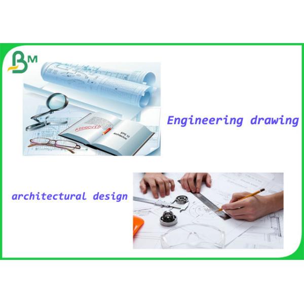 FSC Certified 24" 36“wide x 150feet 2inch Core White Bond Roll Paper For Architectural Design 20LB 24" 36“wide x 150feet 2inch Core White Bond Roll Paper For Architectural Design