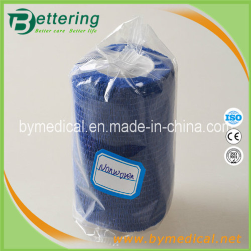 Buy Blue colour Medical non woven cohesive bandage self adherent bandage at wholesale prices