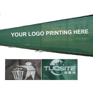 Logo Printed Construction Site Fence Screen Netting Shade Mesh Fabric