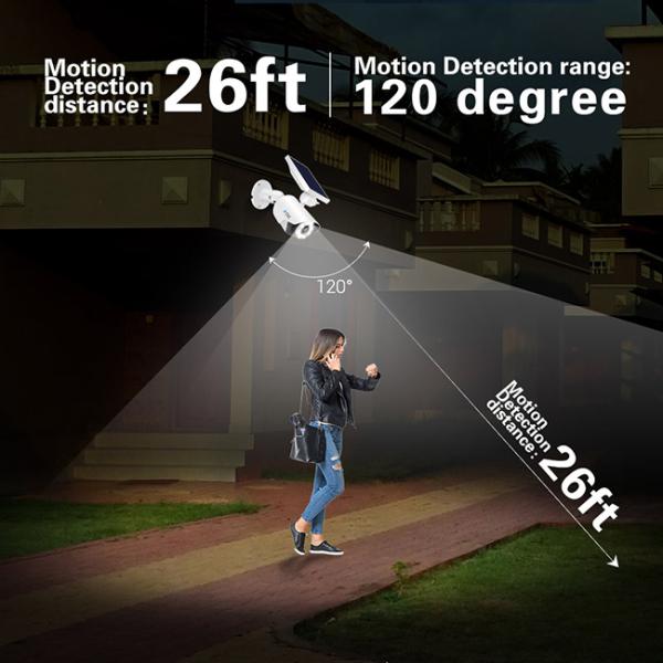 White External Solar Security Lights Solar Panel Motion Garden Light