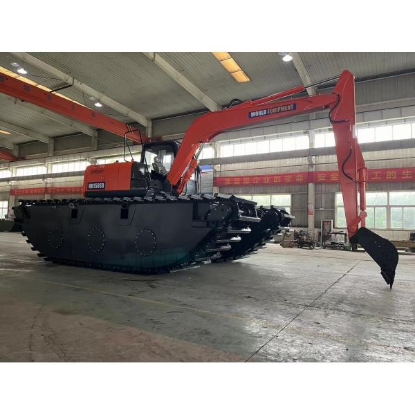 WORLD Amphibious Excavator HK150SD With 0.25 To 0.5 M³ River Cleaning Machine