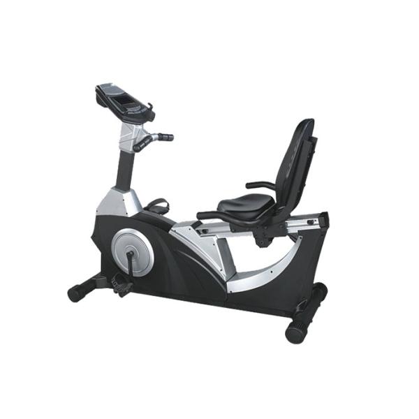 Buy Steel Frame Gym Recumbent Bike Spontaneous Electromagnetic Control System at wholesale prices