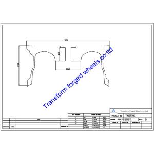 TM187502 18X7.5 inches forged wheels monoblock wheels blanks Dimple style barrel and rims