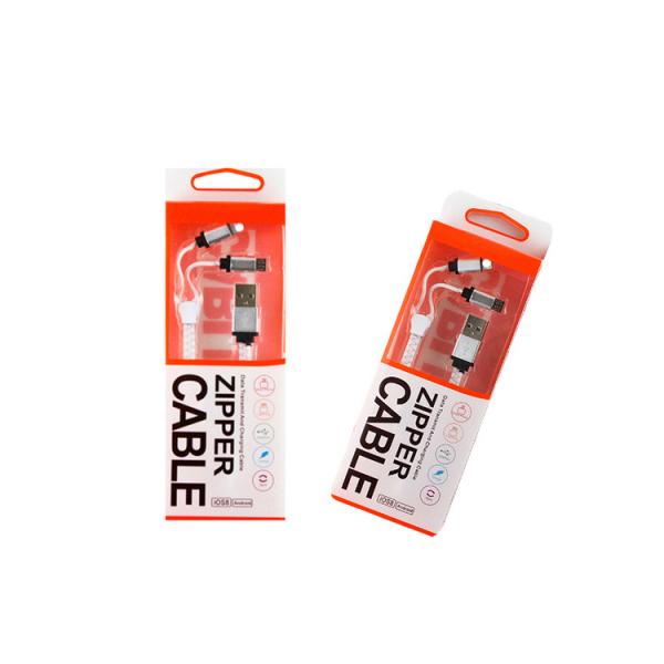 Samsung Iphone Zipper USB Data Cable High Speed USB 2.0 Data Transfer Rates