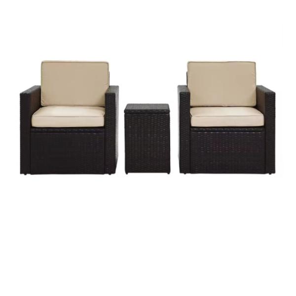 Indoor/Outdoor Furniture Sets Rattan All-Weather Washable Cushions with Coffee Table Rattan Sectional Sofa