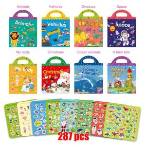 Removable Toddler Sticker Books Educational Learning Toys Children Sticker Book