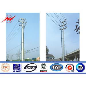 multi sided galvanized steel utility distribution power poles for electrical