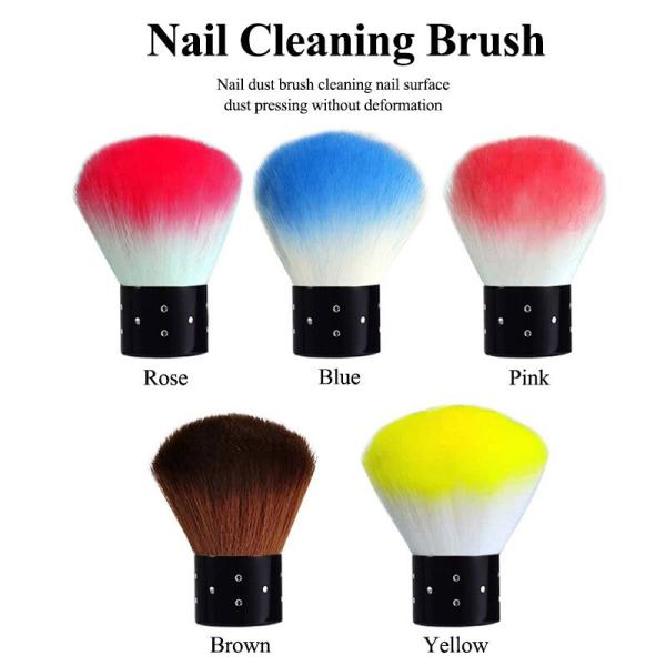Wholesale Soft Hair Nail Art Tool Brush Beauty New Produce Cleaning Dust Rose Flower Nail Brush