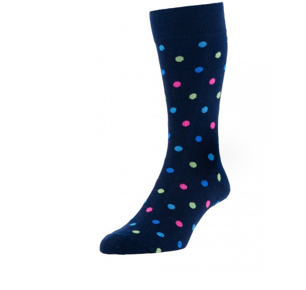 Buy custom dotted design cotton mens dress socks at wholesale prices