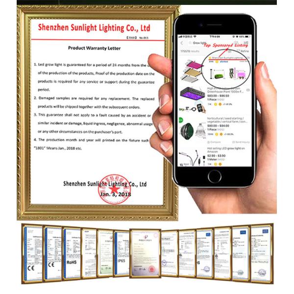 Dimmable Smart 5116 Lumen Led Grow Light Timer 39W For Seed Germination